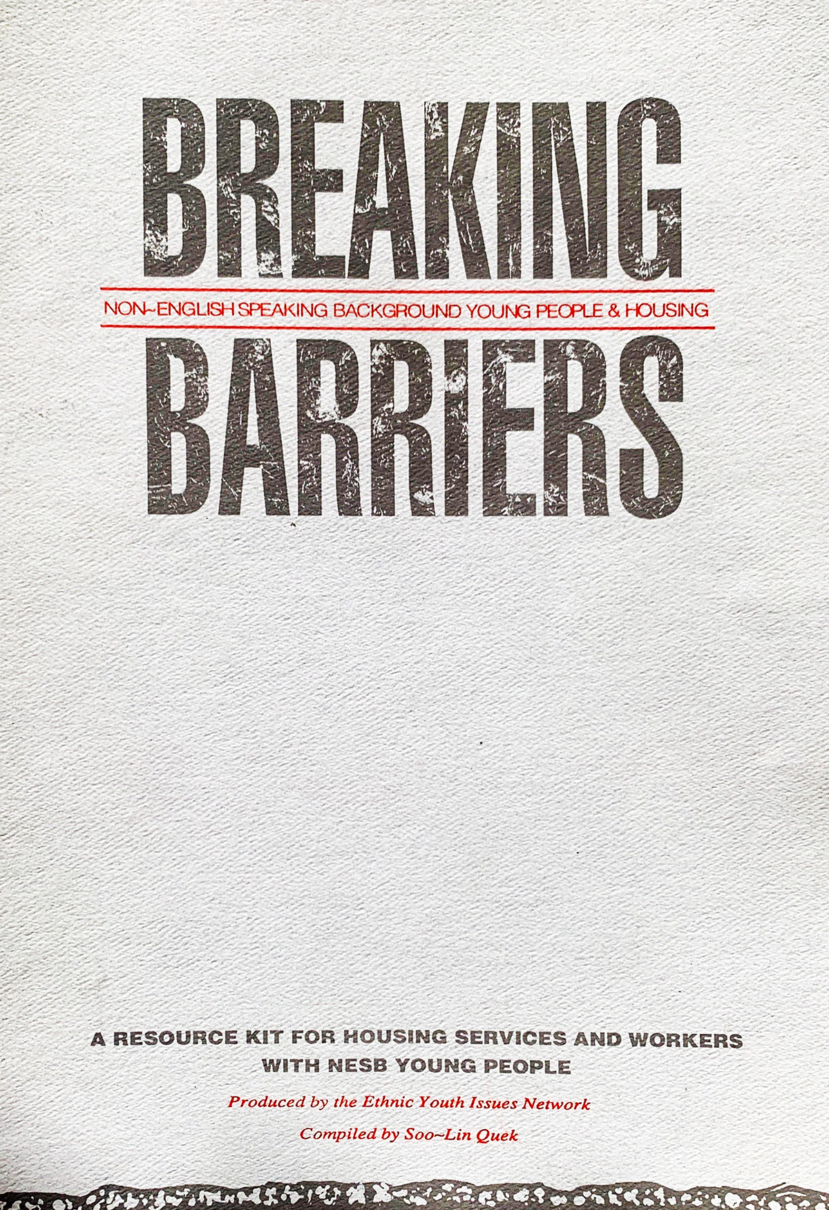 Breaking Barriers - a Resource Kit for Housing and Youth Services